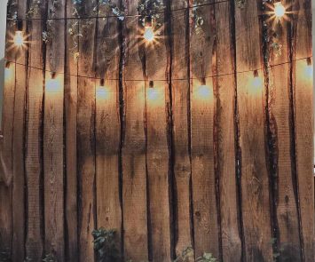 008 - Lighted Wooden Wall